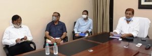 वन मंत्री मोहम्मद अकबर ने वीडियो कॉन्फ्रेंसिंग के जरिए पत्रकारों को दी जानकारी